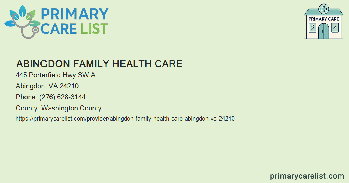 Abingdon Family Health Care - Primary Care in Abingdon, V
