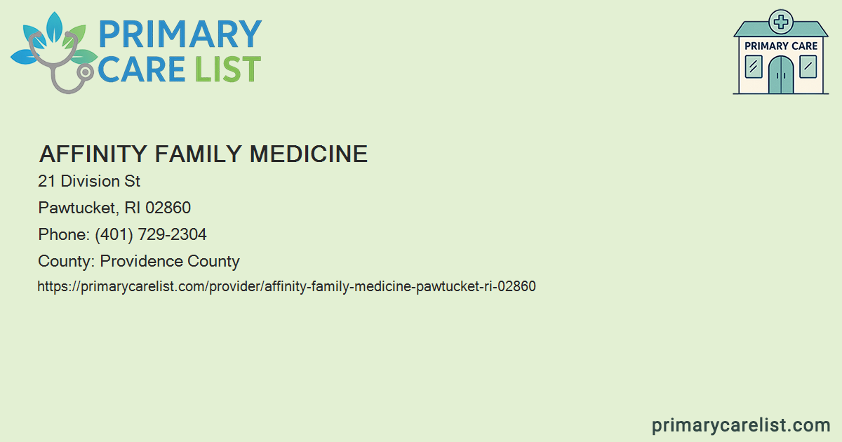 Affinity Family Medicine - Primary Care in Pawtucket, RI