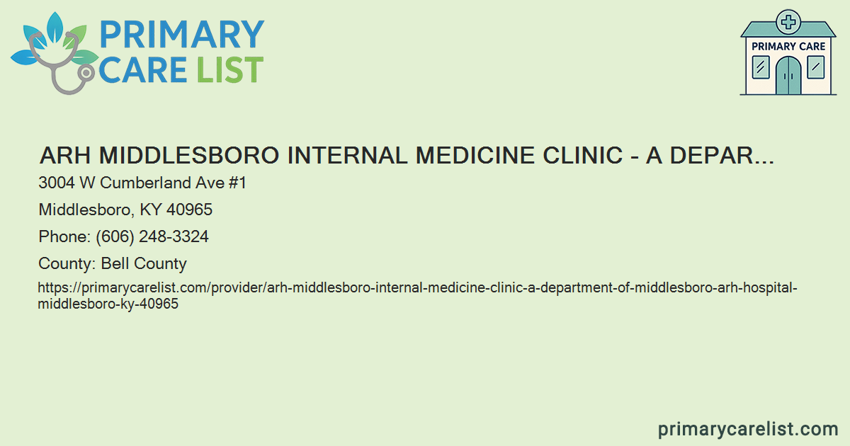 ARH Middlesboro Internal Medicine Clinic - A Department o