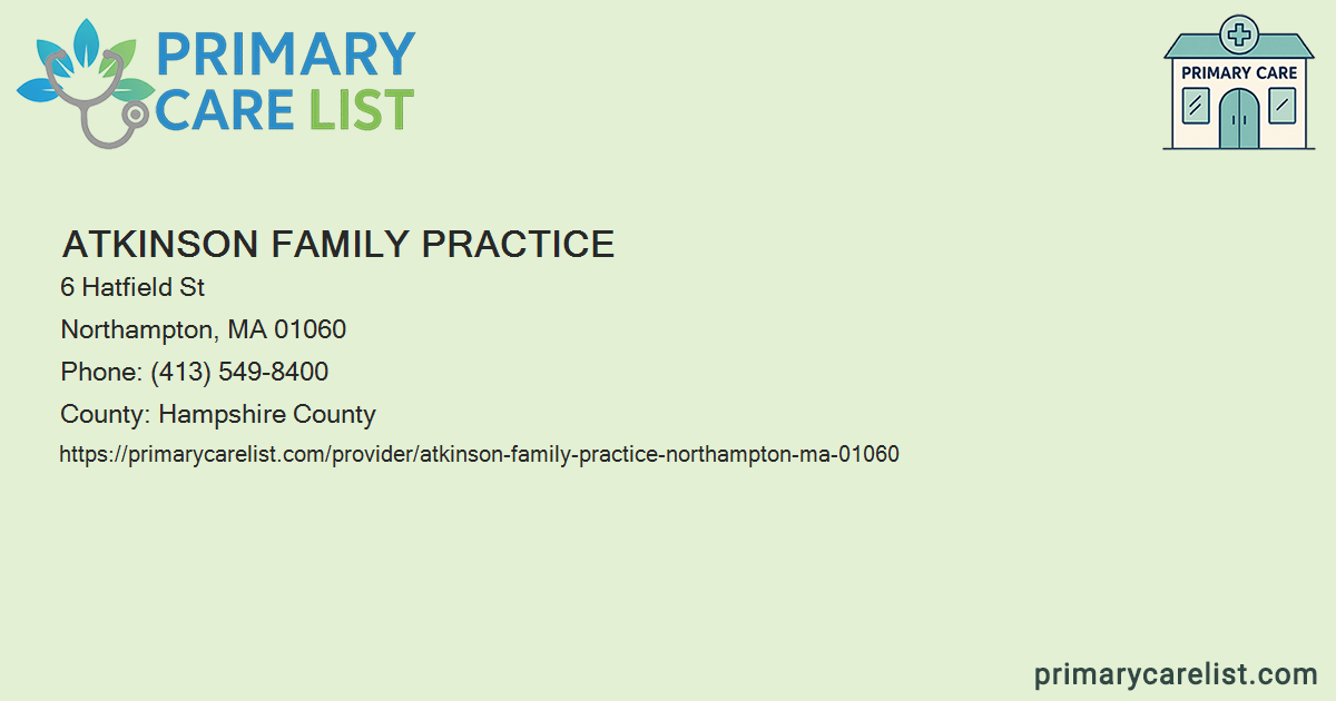 Atkinson Family Practice - Primary Care in Northampton, M