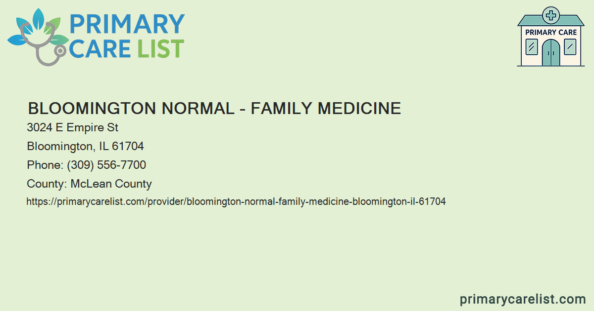 Bloom Normal Bloomington Normal - Family Medicine - Primary Care in Bl