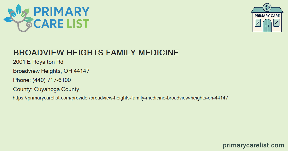 Broadview Heights Family Medicine - Primary Care in Broad