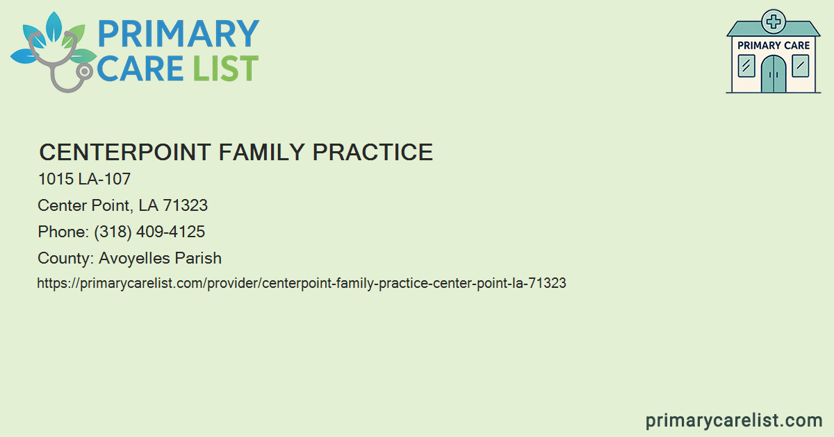 Centerpoint Family Practice - Primary Care in Center Poin
