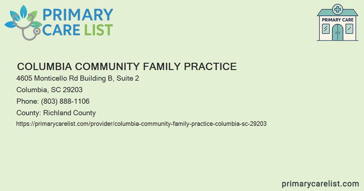 Columbia Community Family Practice - Primary Care in Colu