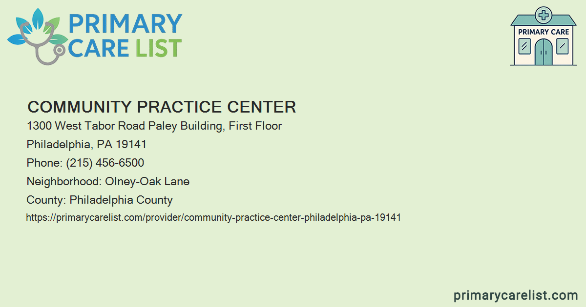 Community Practice Center - Primary Care in Philadelphia,