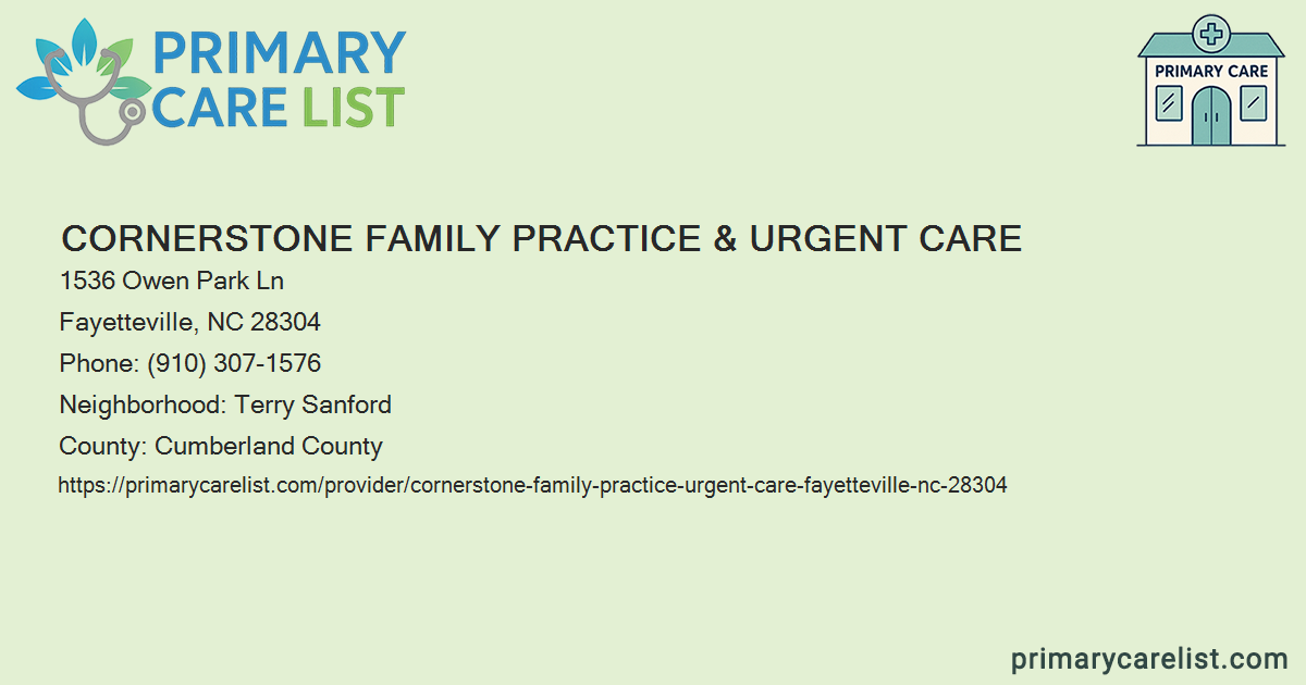 Cornerstone Family Practice & Urgent Care - Primary Care