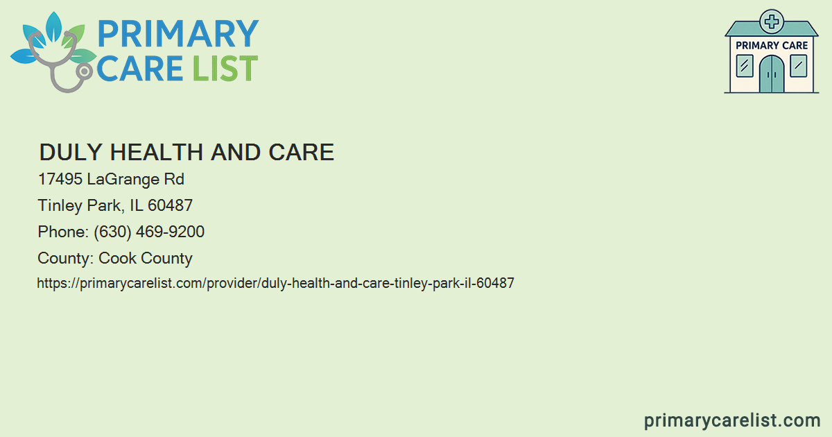 Duly Health And Care Tinley Park