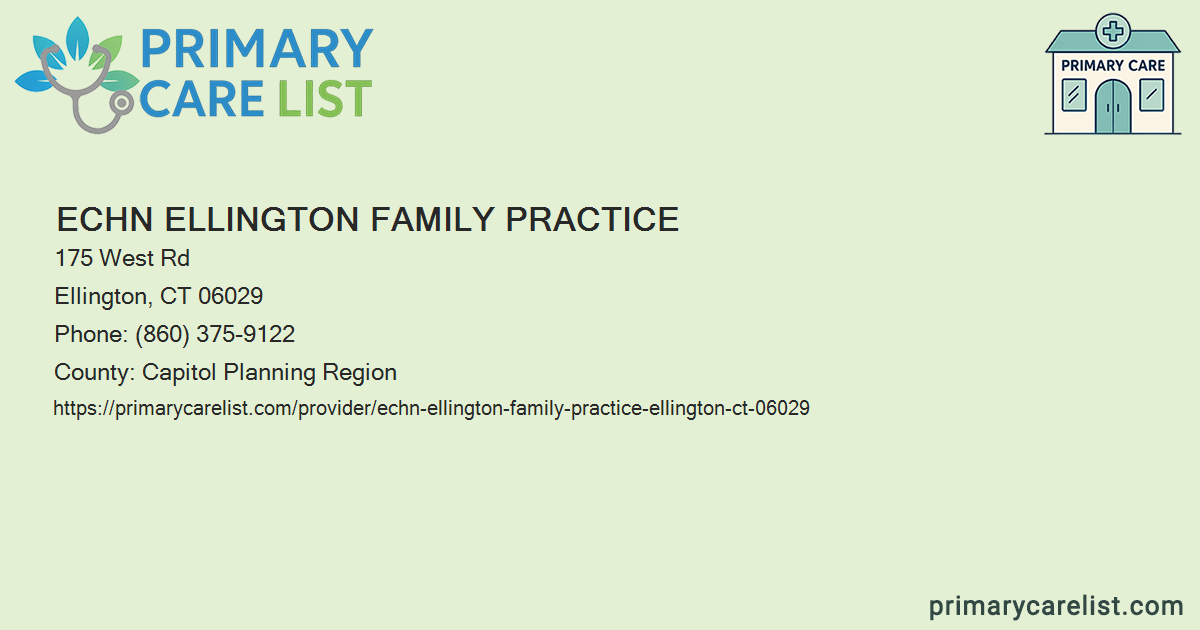 ECHN Ellington Family Practice - Primary Care in Ellingto