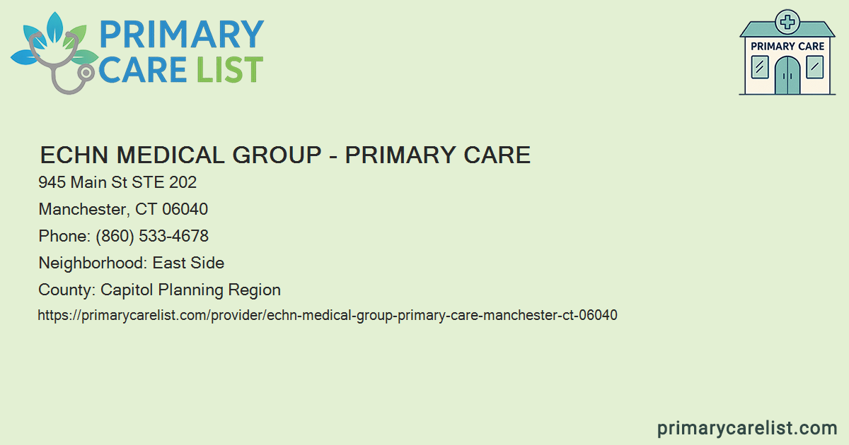 ECHN Medical Group - Primary Care - Primary Care in Manch