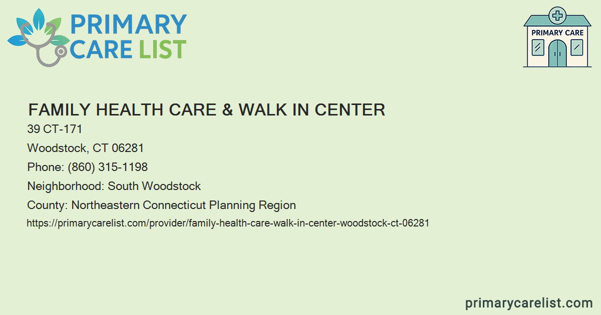 Walk Indocument Center Family Health Care & Walk In Center - Primary Care in Woo