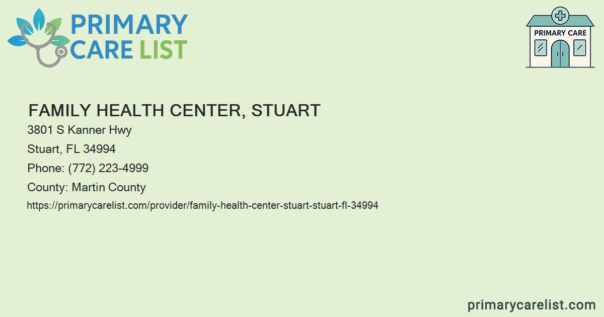 Family Health Center, Stuart - Primary Care in Stuart, FL