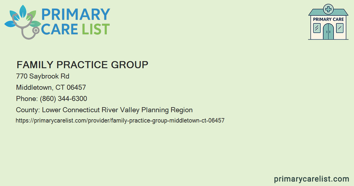 Family Practice Group - Primary Care in Middletown, CT 06