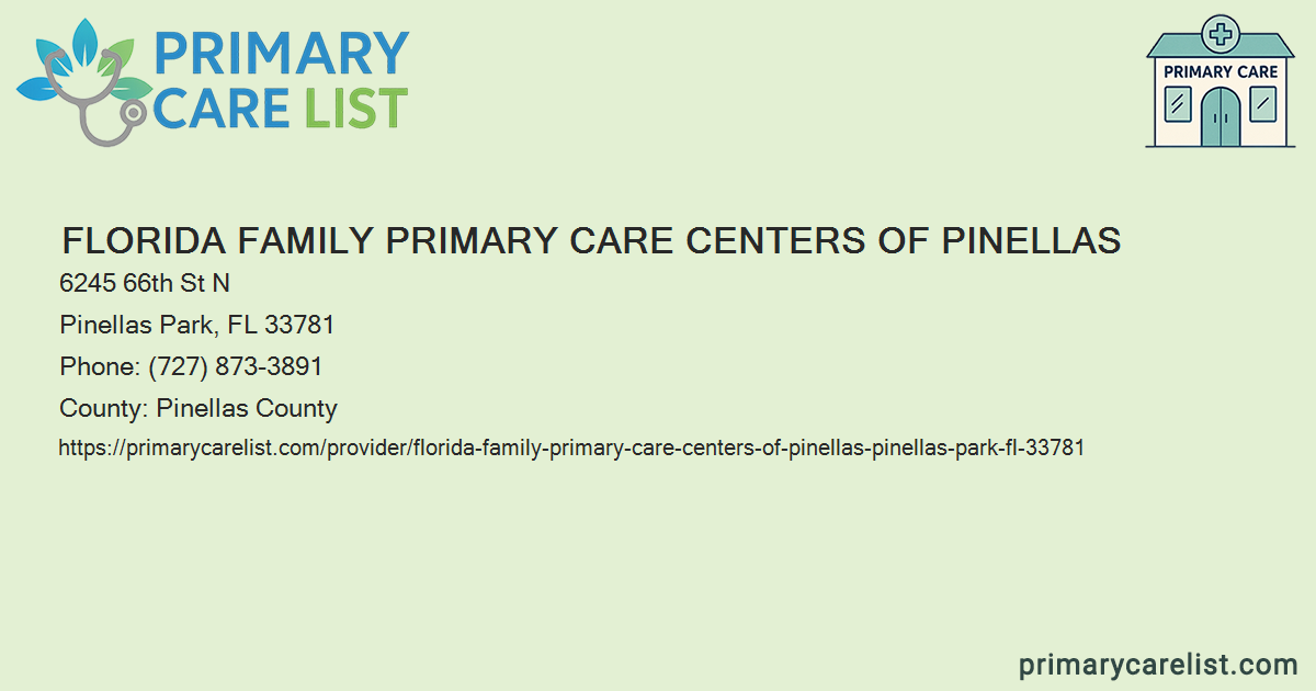 Florida Family Primary Care Centers of Pinellas - Primary