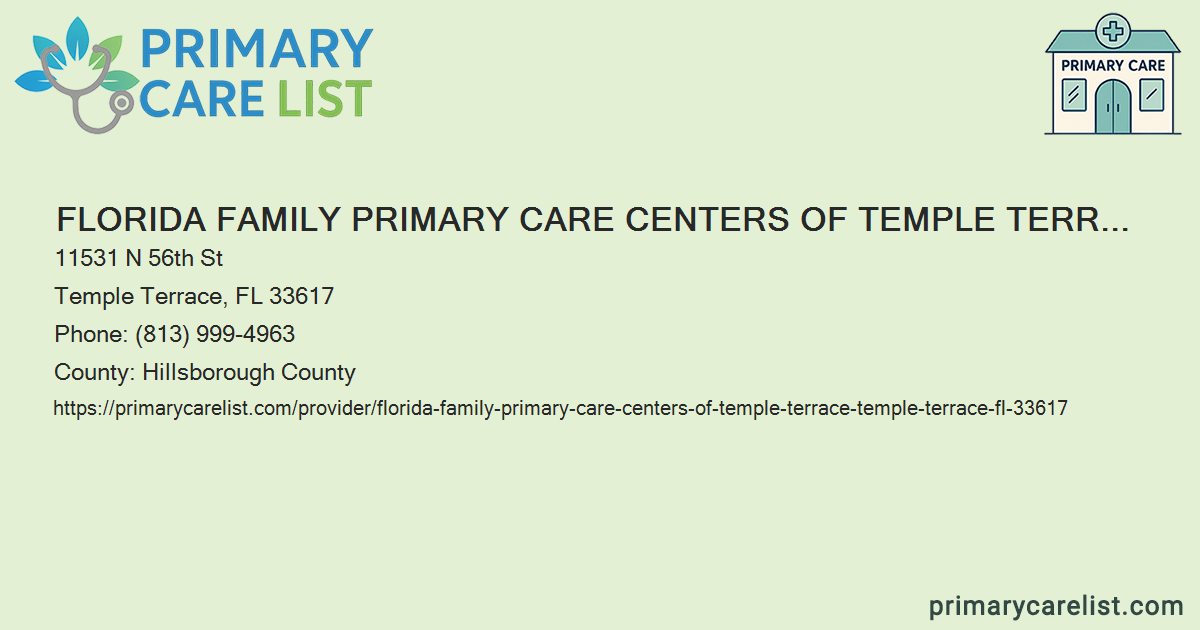 Florida Family Primary Care Centers of Temple Terrace - P