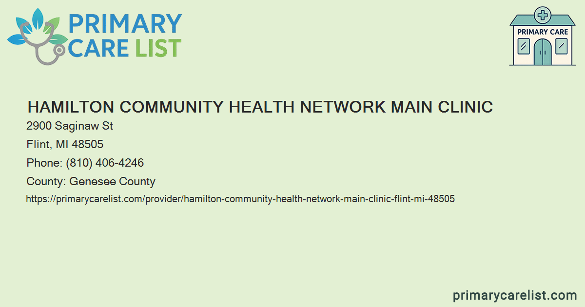 Hamilton Community Health Network Main Clinic - Primary C