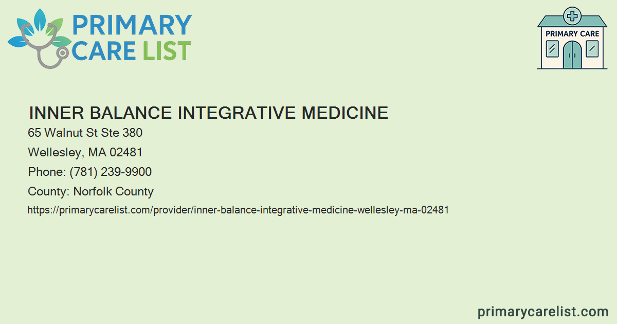 April Inner Balance Inner Balance Integrative Medicine - Primary Care in Well