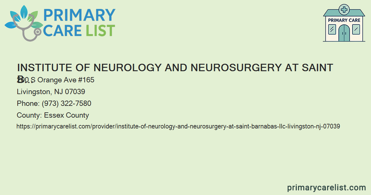 Institute of Neurology and Neurosurgery at Saint Barnabas