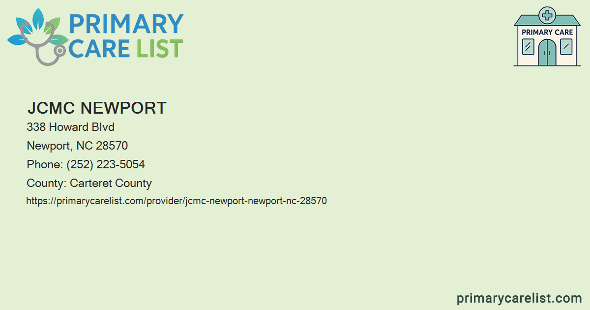 JCMC Newport - Primary Care in Newport, NC 28570