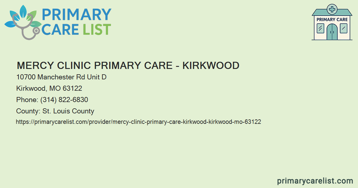 Mercy Clinic Primary Care - Kirkwood - Primary Care in Ki