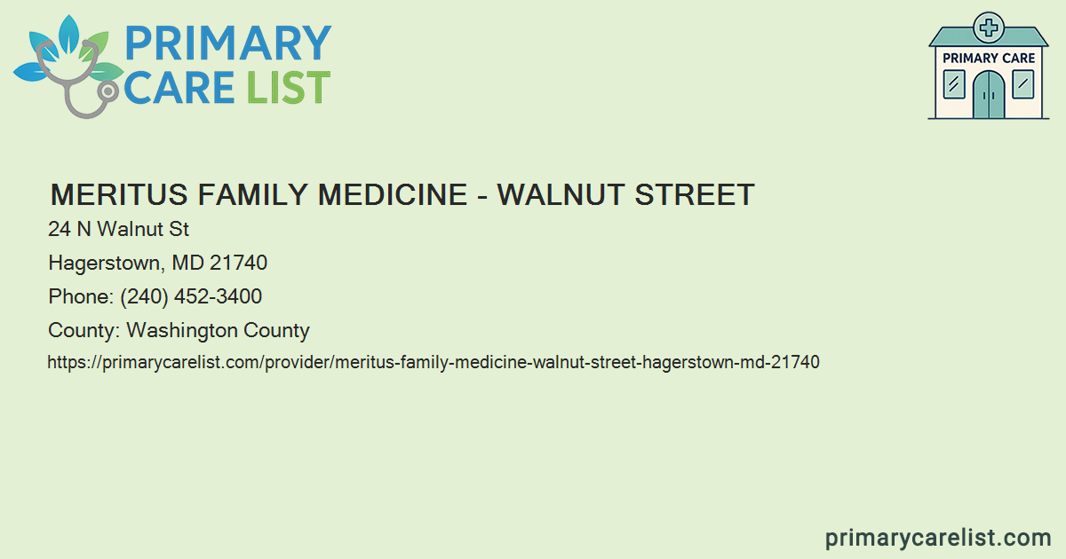 Meritus Family Medicine Walnut Street