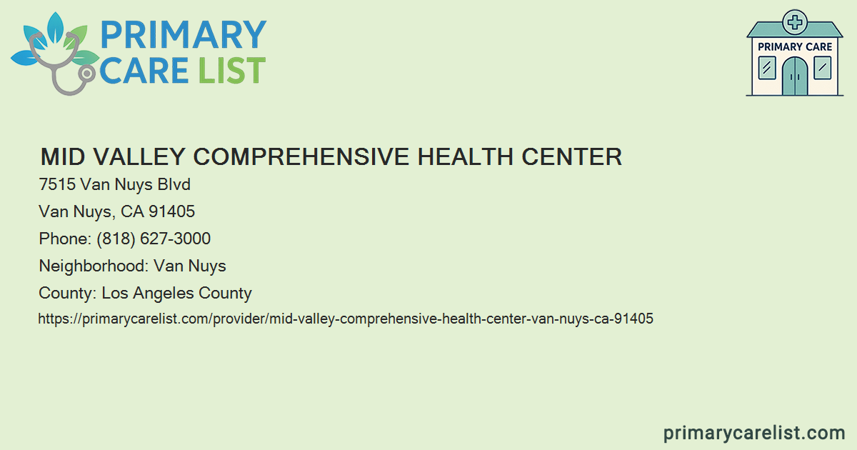 Mid Valley Comprehensive Health Center - Primary Care in