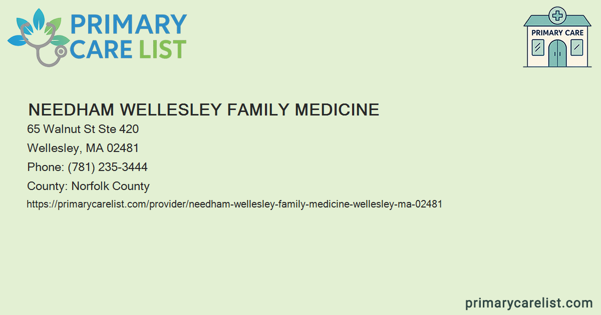 Malee Needham Needham Wellesley Family Medicine - Primary Care in Welle