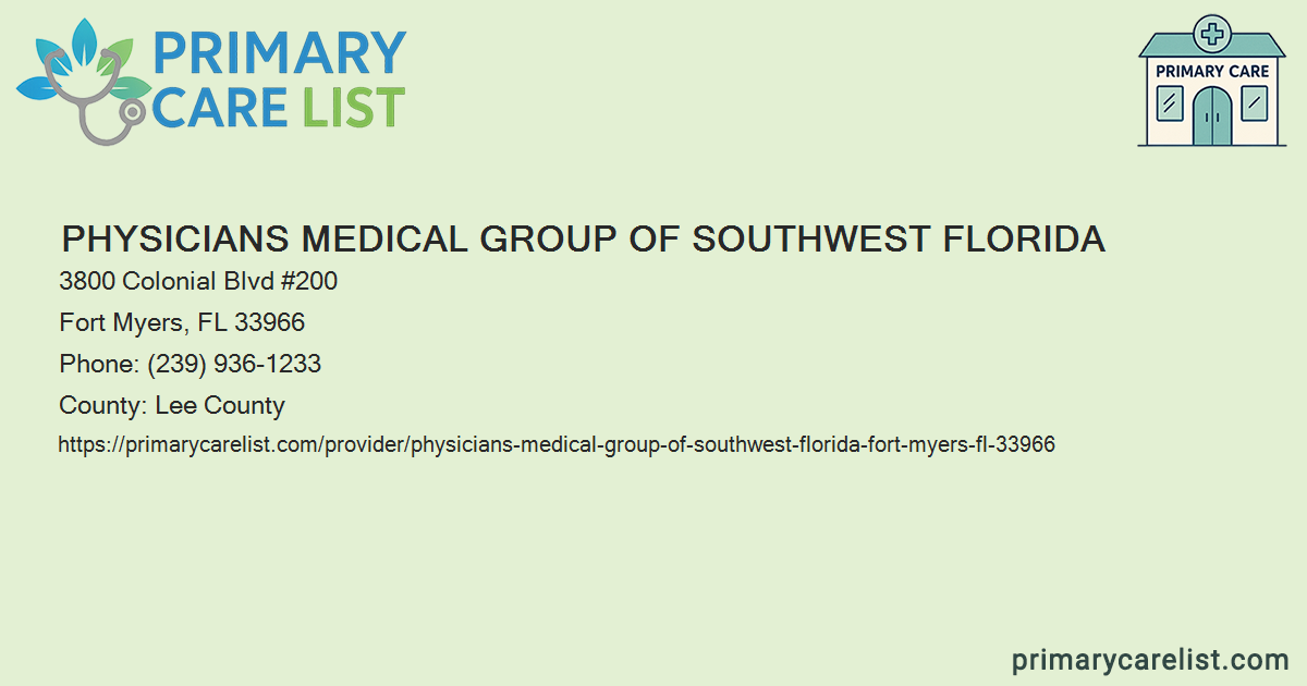 Physicians Medical Group of Southwest Florida - Primary C