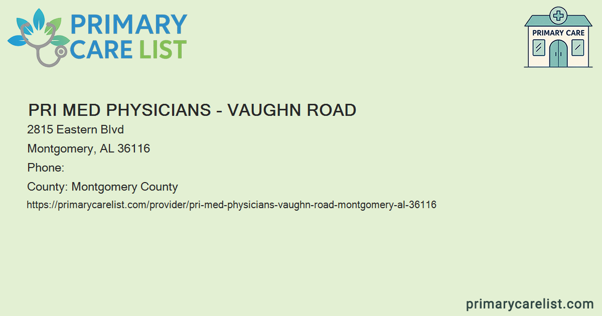 Pri Med Montgomery Al