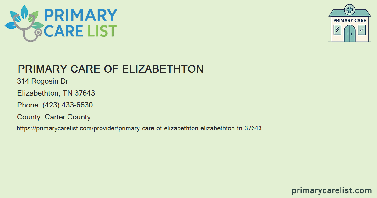Primary Care of Elizabethton - Primary Care in Elizabetht