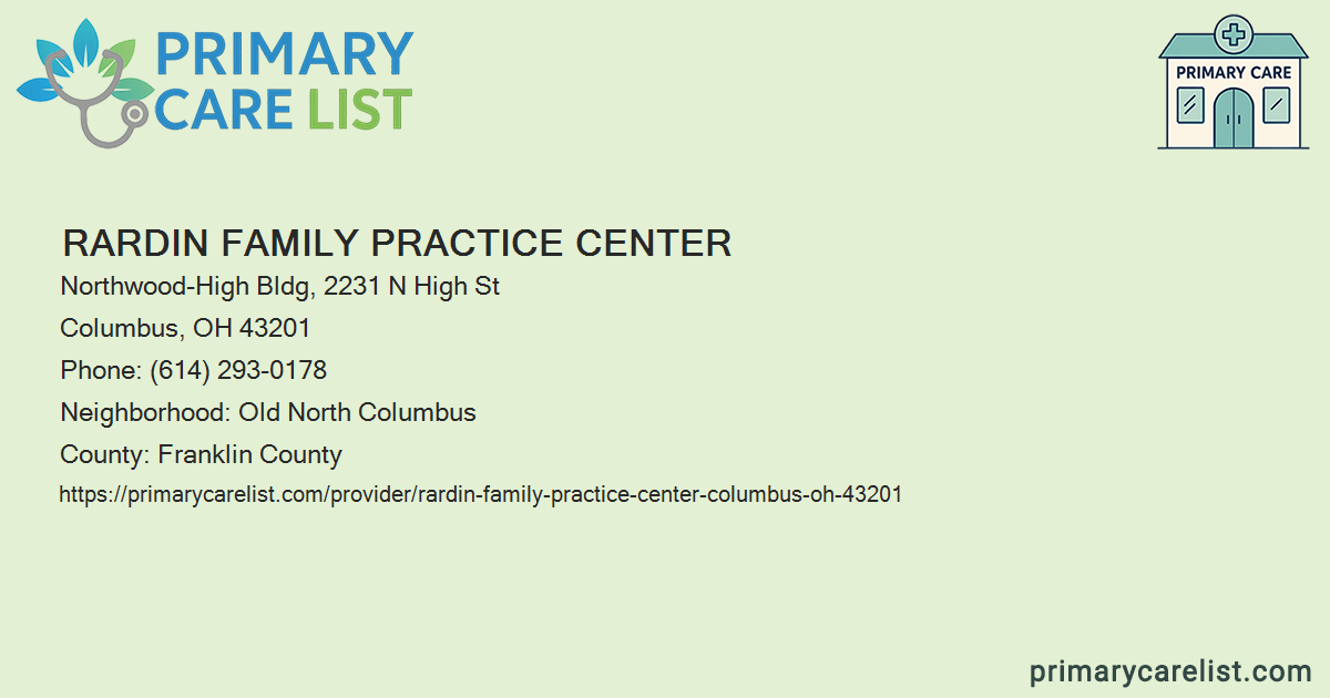 Rardin Family Practice Center - Primary Care in Columbus,