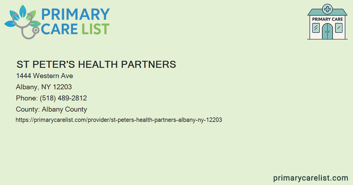 St Peter's Health Partners - Primary Care in Albany, NY 1