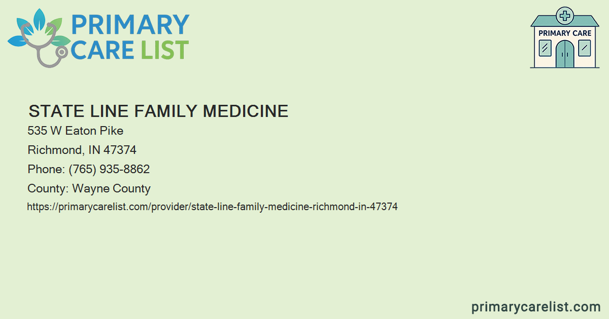 Stat Line State Line Family Medicine - Primary Care in Richmond, IN