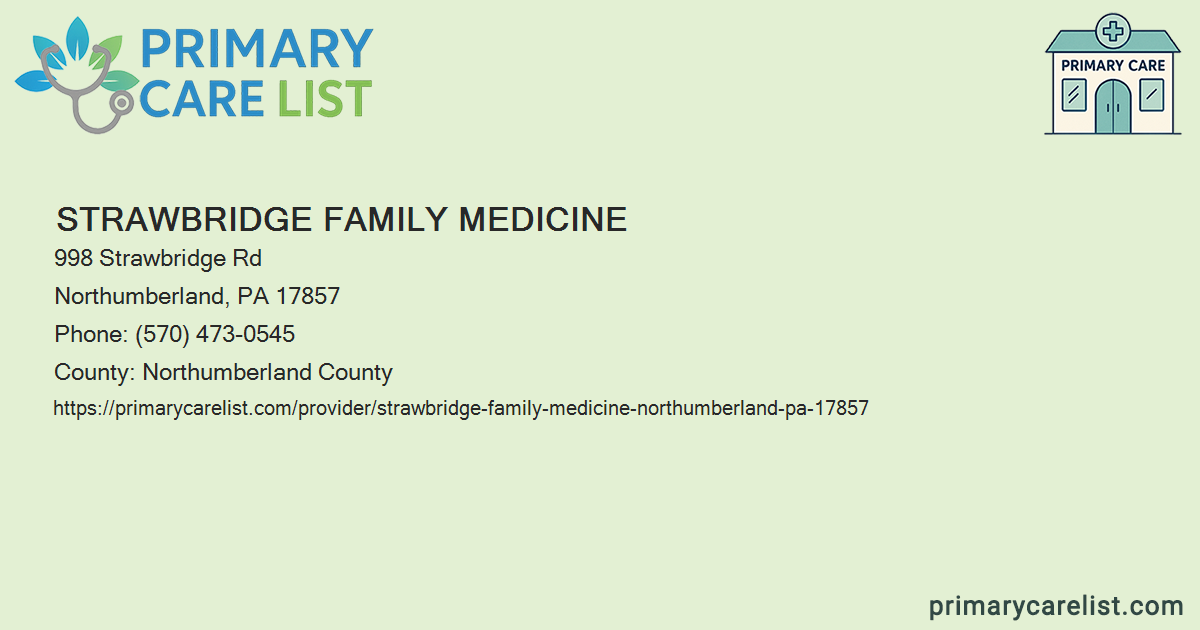 Strawbridge Family Medicine - Primary Care in Northumberl