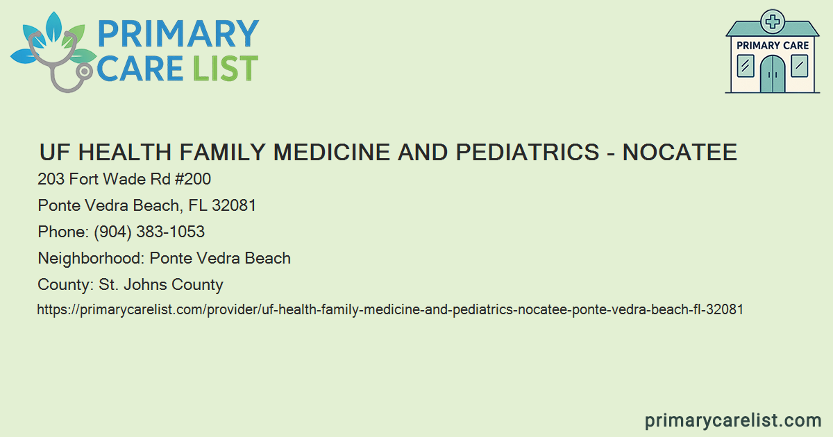 UF Health Family Medicine and Pediatrics - Nocatee - Prim