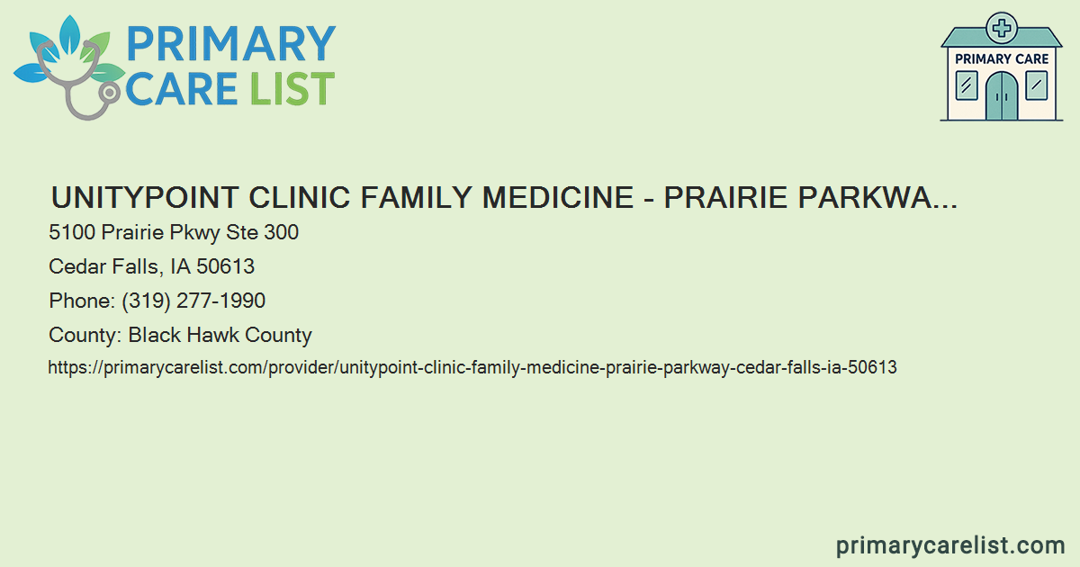 UnityPoint Clinic Family Medicine - Prairie Parkway - Prima