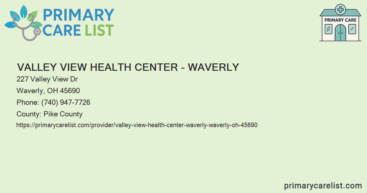 Valley View Health Center - Waverly - Primary Care in Wav
