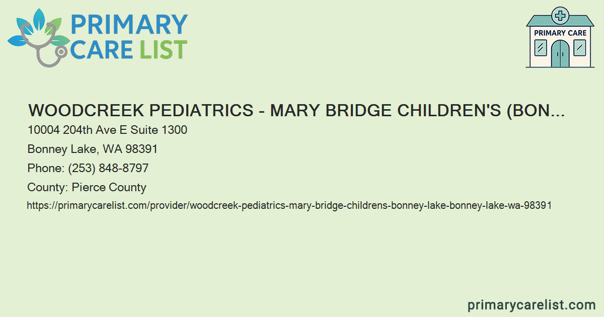 Woodcreek Pediatrics Bonney Lake